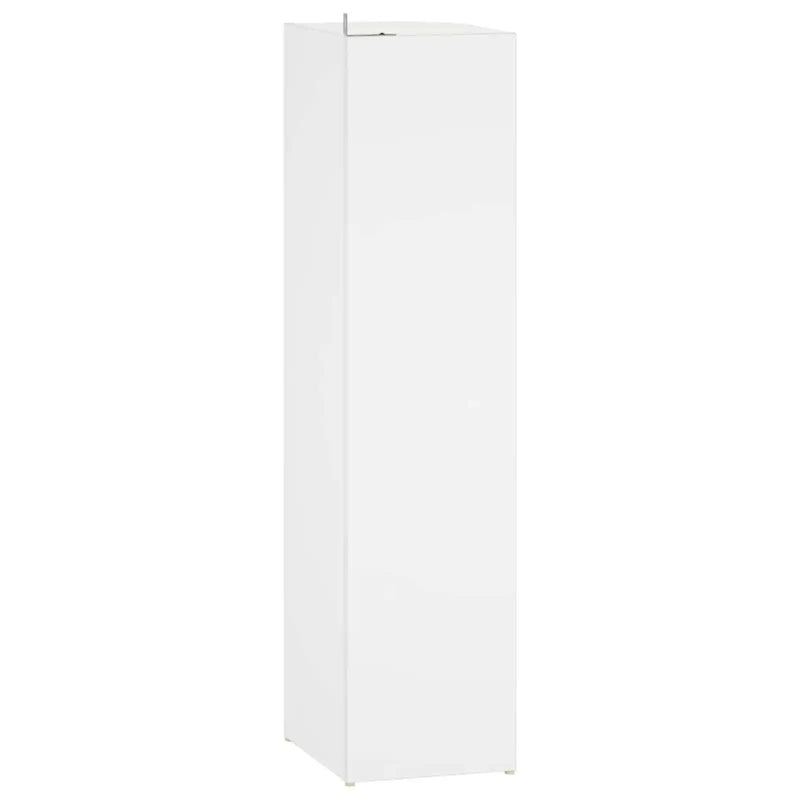 Corner Shelf 4-Tier 25 x 31 x 105.5 cm Engineered Wood White