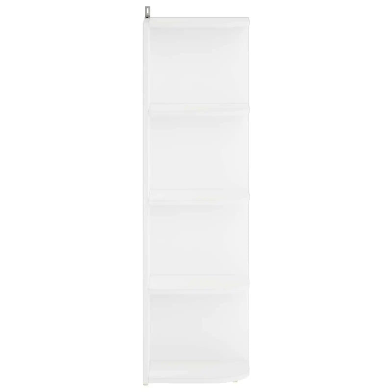 Corner Shelf 4-Tier 25 x 31 x 105.5 cm Engineered Wood White