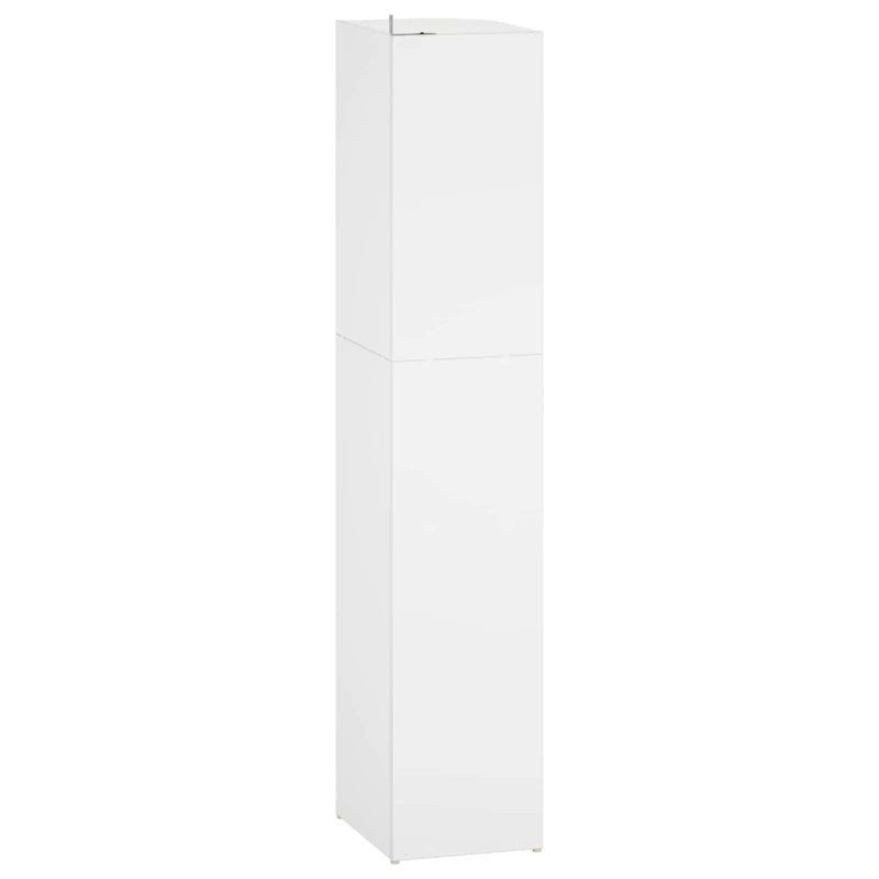 Corner Shelf 5-Tier 25 x 31 x 131 cm Engineered Wood White