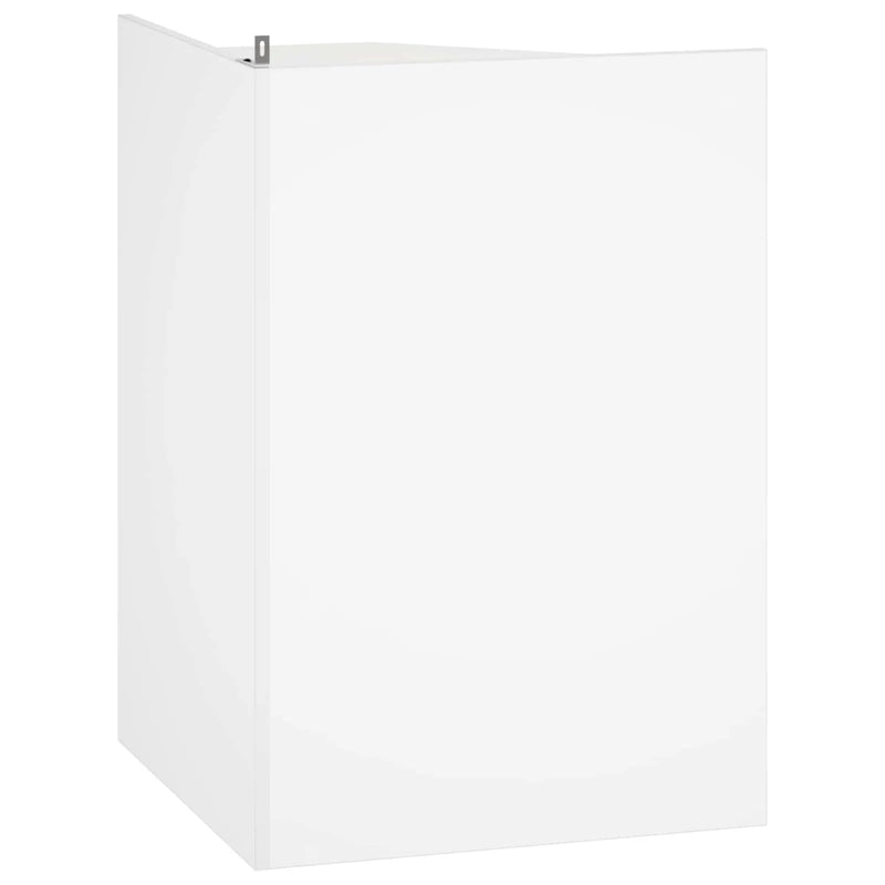 Corner Shelf 9-Tier 55 x 55 x 80.5 cm Engineered Wood White