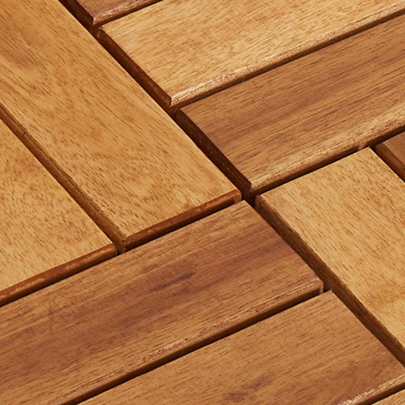 Decking Tile 20 pcs Brown 30 x 30 cm Acacia Hardwood