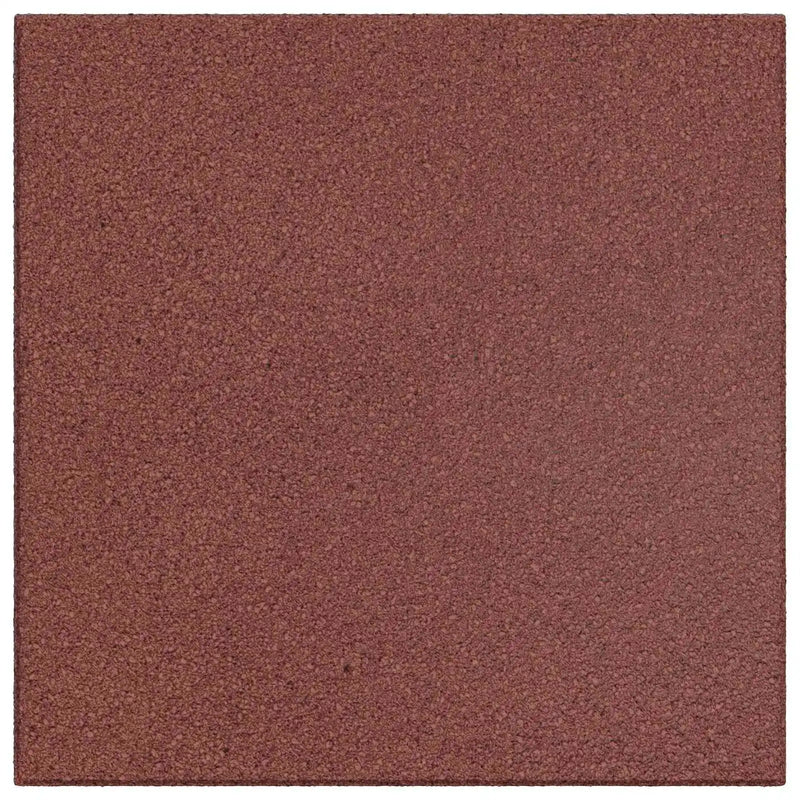 Fall Protection Tiles 12 pcs Red 50 x 50 cm Rubber