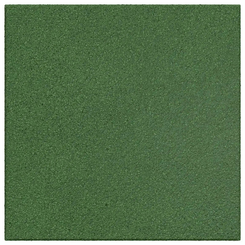 Fall Protection Tiles 24 pcs Green 50 x 50 cm Rubber