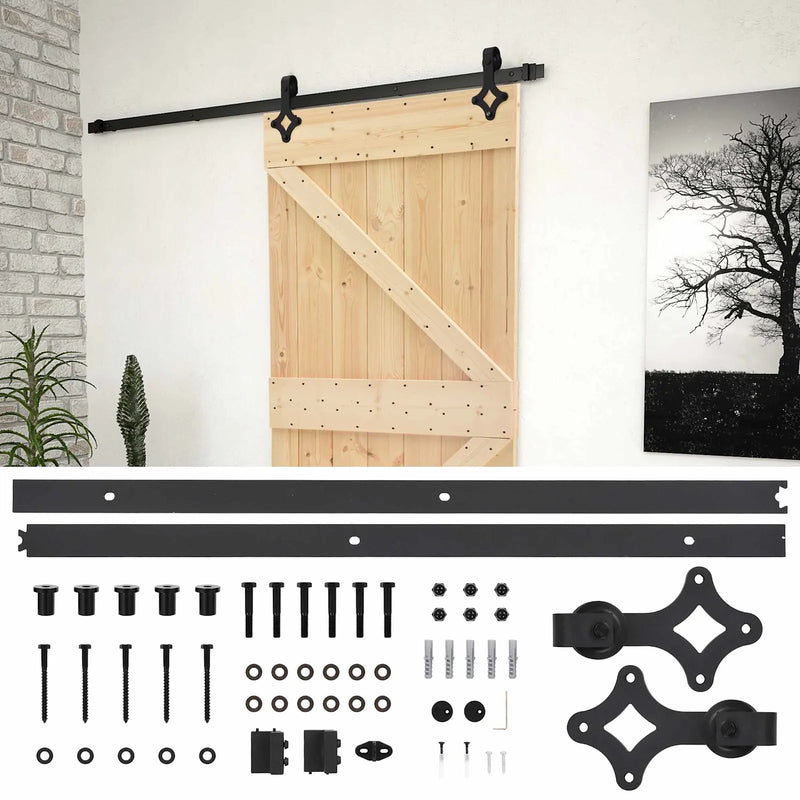 Sliding Door Natural and Black 80 x 210 cm Solid Pine Wood