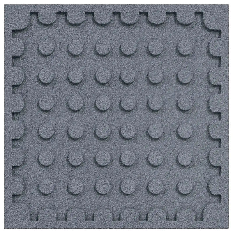 Fall Protection Tiles 12 pcs Grey 50 x 50 cm Rubber