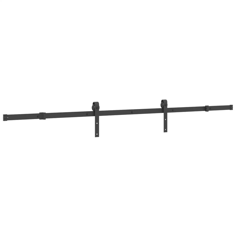 Sliding Door NARVIK Natural and Black 80 x 210 cm (213.5 cm)