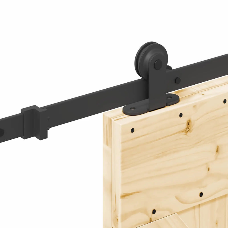 Sliding Door NARVIK 70 x 210 cm (152.5 cm) Natural and Black
