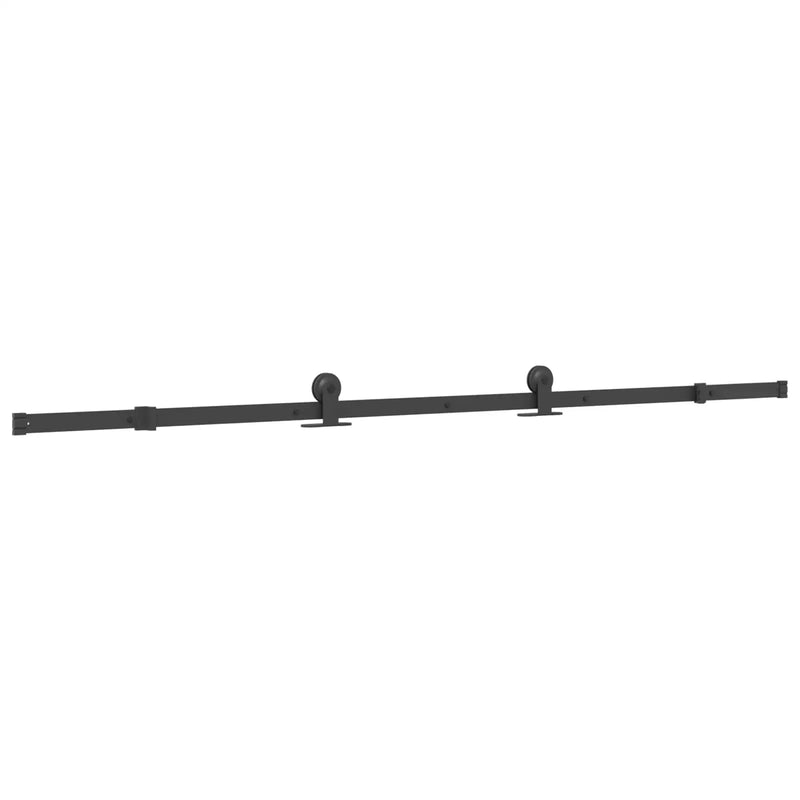 Sliding Door NARVIK Natural and Black 90 x 210 cm (213.5 cm)