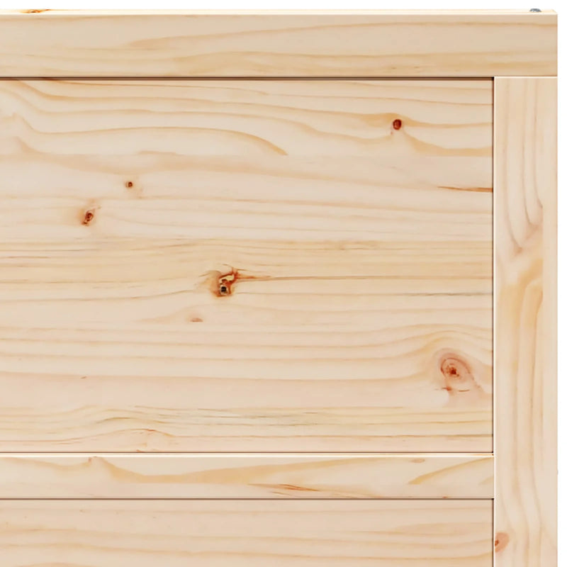 Sliding Door Natural 90 x 208 cm Solid Pine Wood