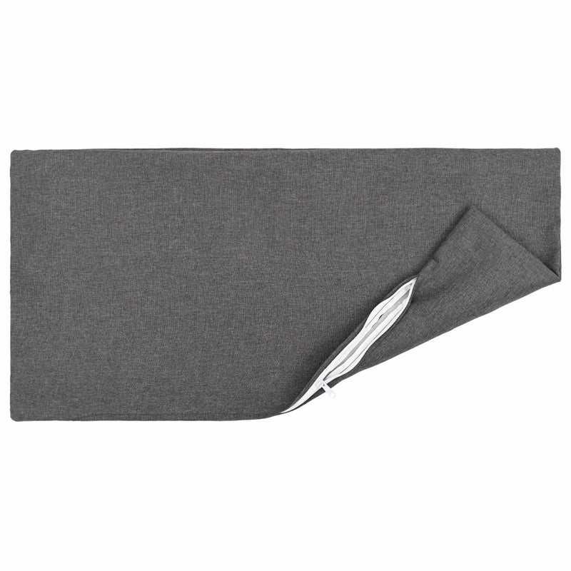 Cushion with Pillow HEERLEN 6 pcs Light Grey Fabric