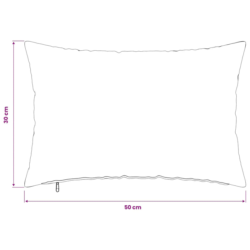 Cushion with Pillow HEERLEN 6 pcs Light Grey Fabric