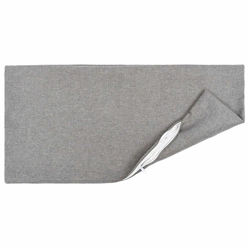 Cushion with Pillow HEERLEN 2 pcs Cloud Grey Fabric