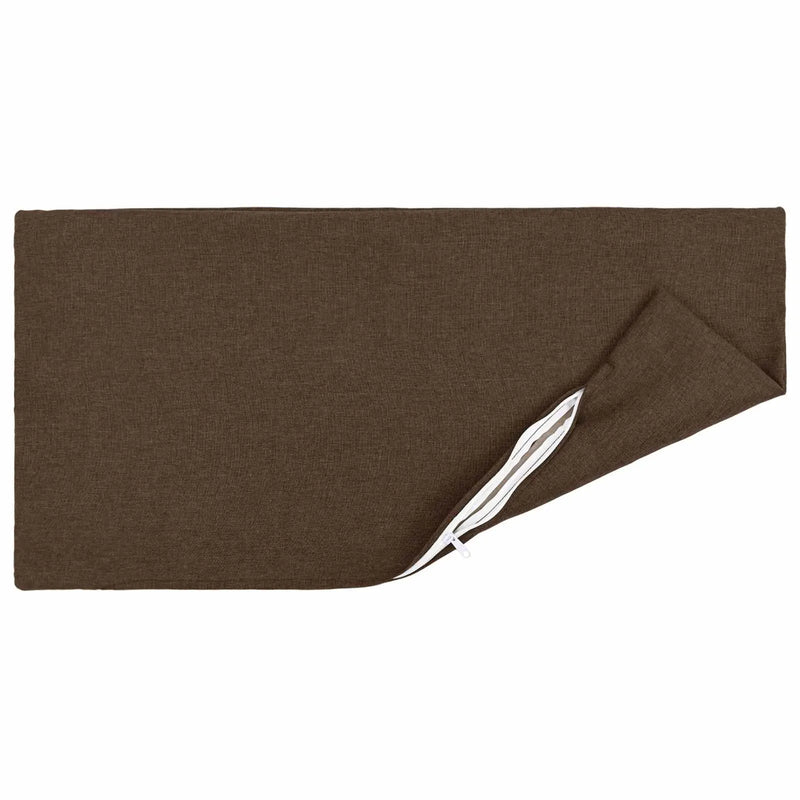 Cushion with Pillow HEERLEN 2 pcs Brown Fabric