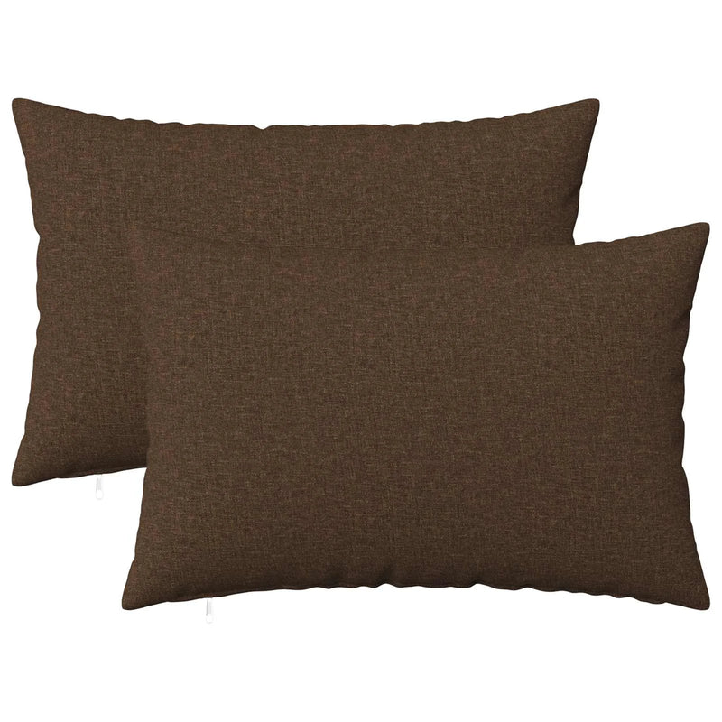 Cushion with Pillow HEERLEN 2 pcs Brown Fabric