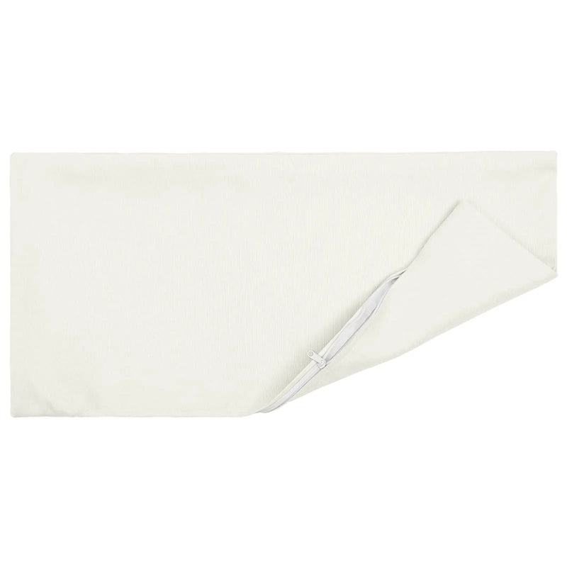 Cushion with Pillow HEERLEN 6 pcs White Fabric