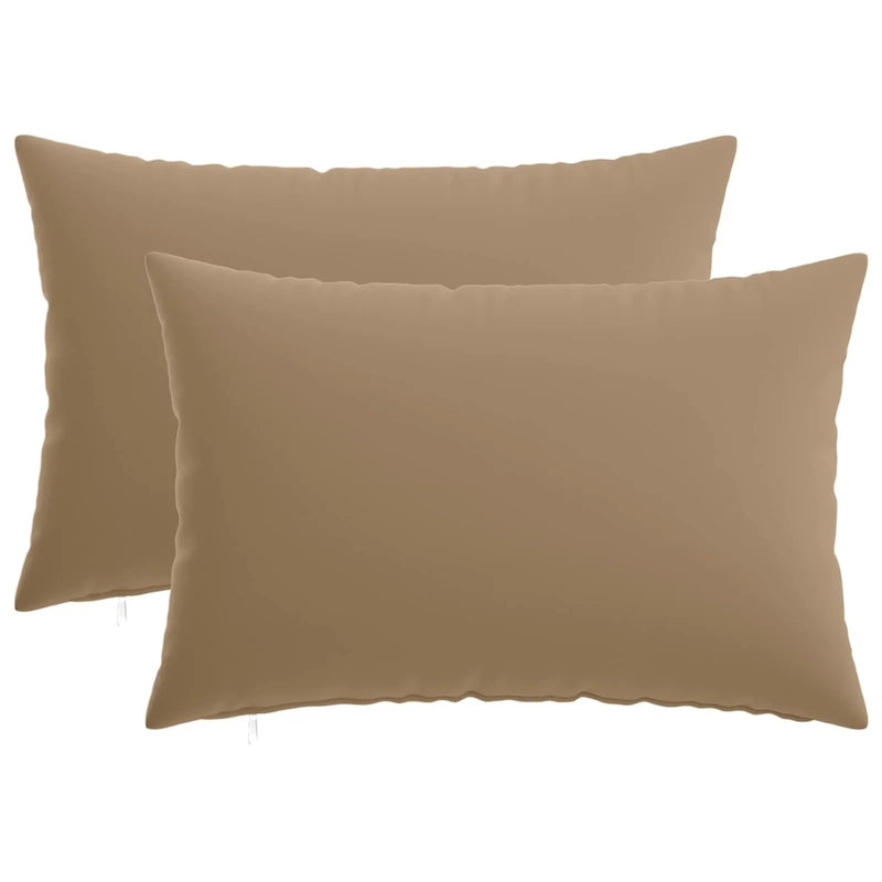 Cushion with Pillow HEERLEN 2 pcs Taupe Polyester