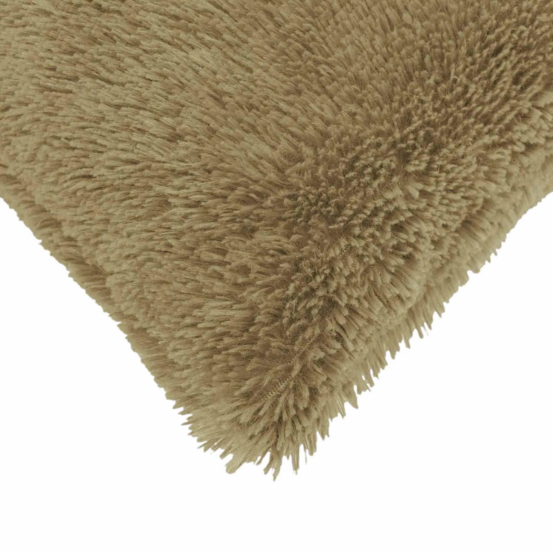 Cushion with Pillow HEERLEN 2 pcs Light Grey PV Fleece
