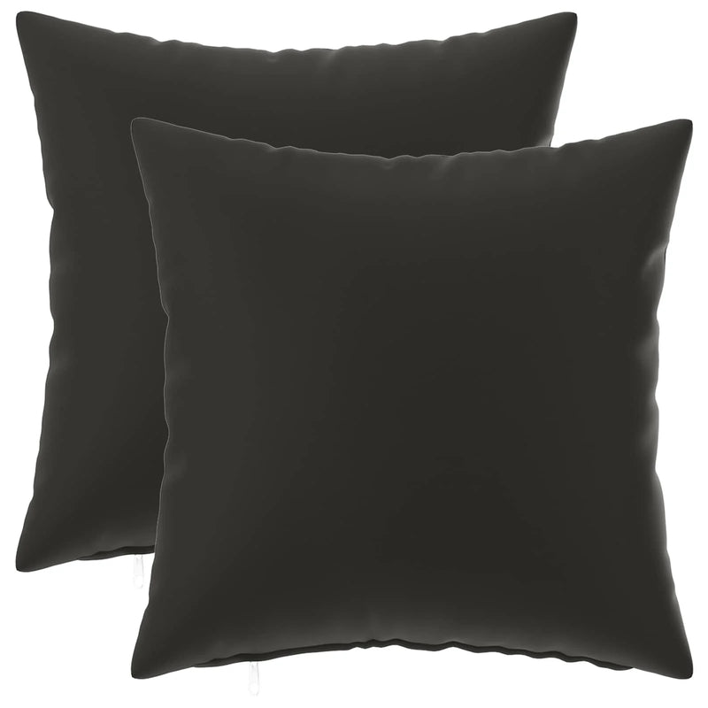 Cushion with Pillow HEERLEN 2 pcs Black Polyester
