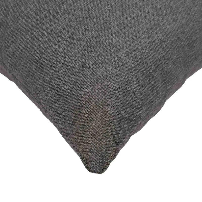 Cushion with Pillow HEERLEN 6 pcs Light Grey Fabric
