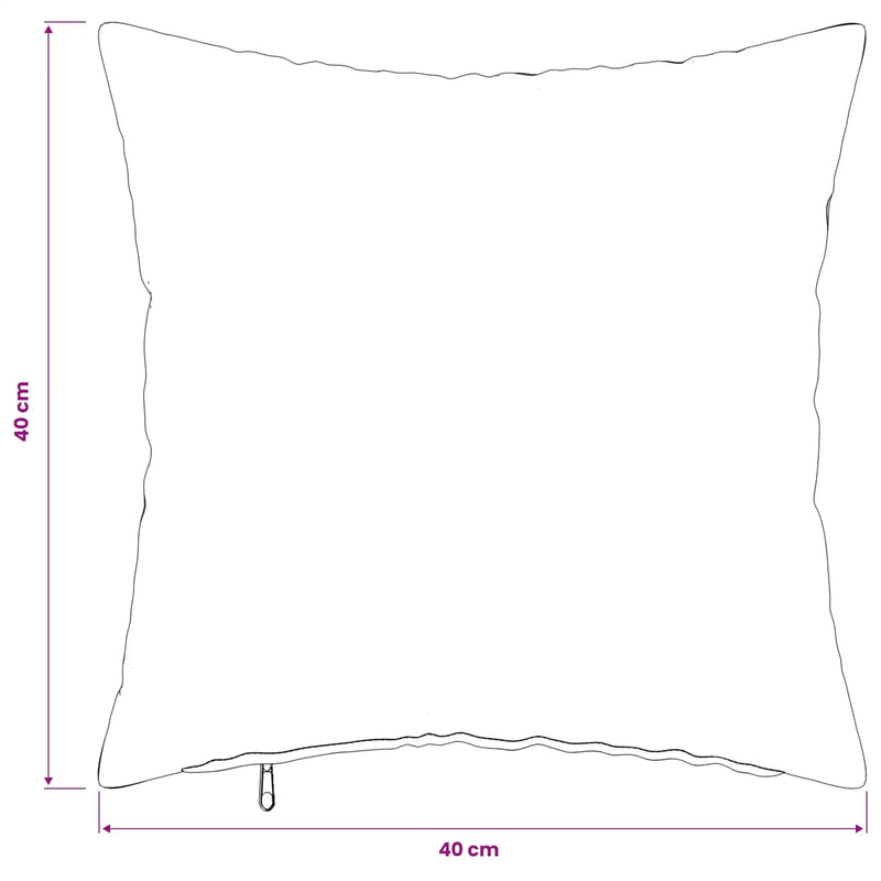 Cushion with Pillow HEERLEN 6 pcs Light Grey Fabric