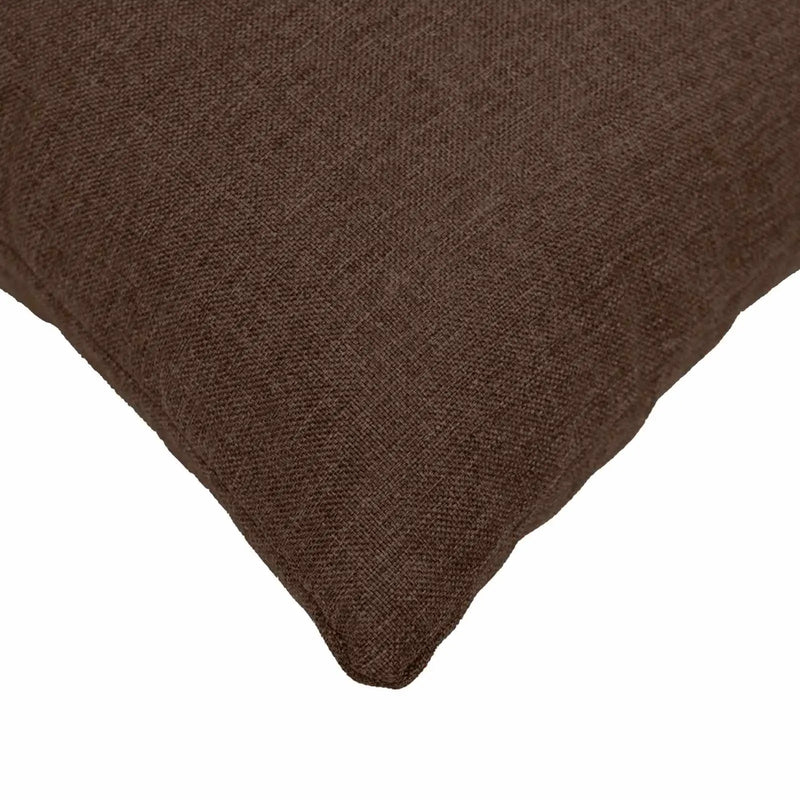 Cushion with Pillow HEERLEN 6 pcs Brown Fabric