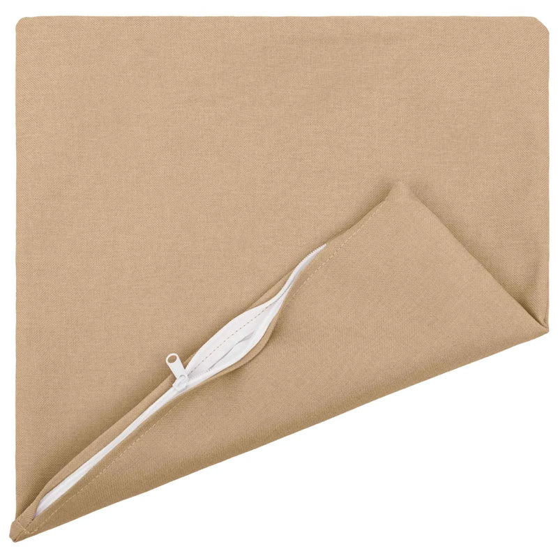 Cushion with Pillow HEERLEN 6 pcs Cream Fabric