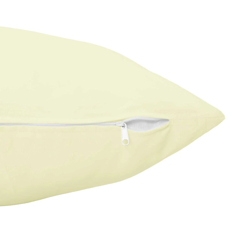 Cushion with Pillow HEERLEN 2 pcs Cream Polyester