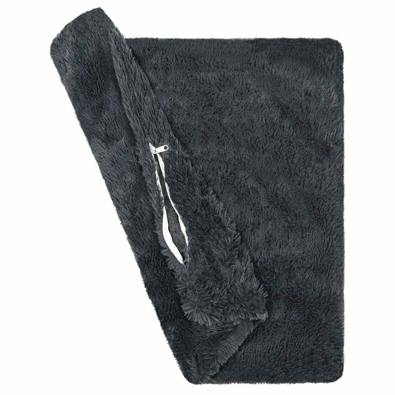 Cushion with Pillow HEERLEN 2 pcs Anthracite PV Fleece