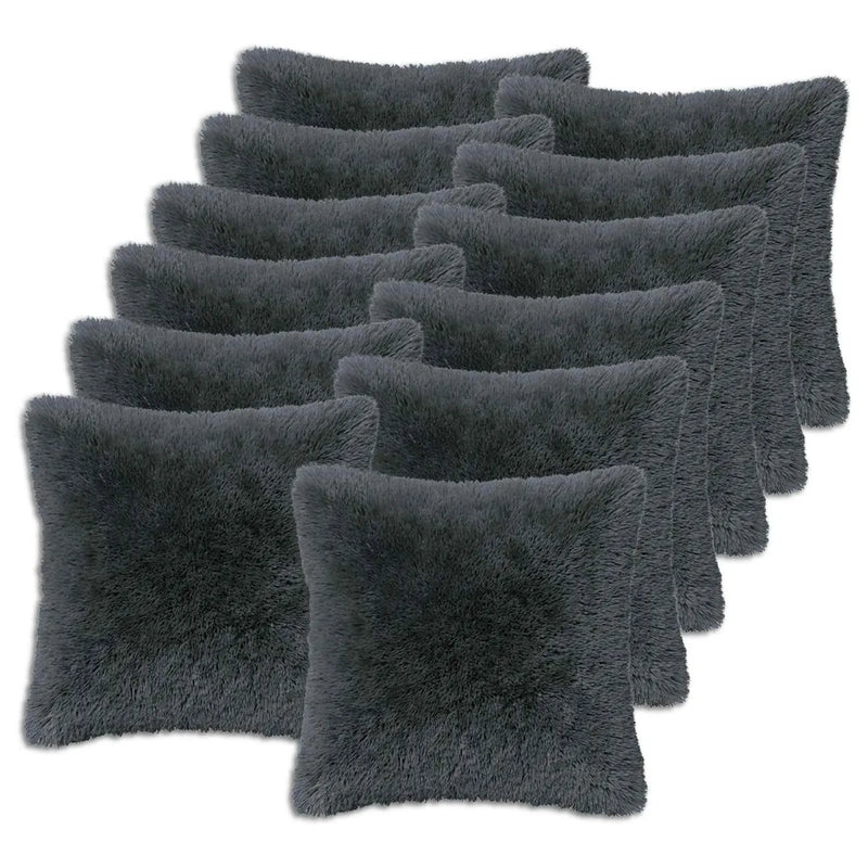 Cushion with Pillow HEERLEN 2 pcs Anthracite PV Fleece