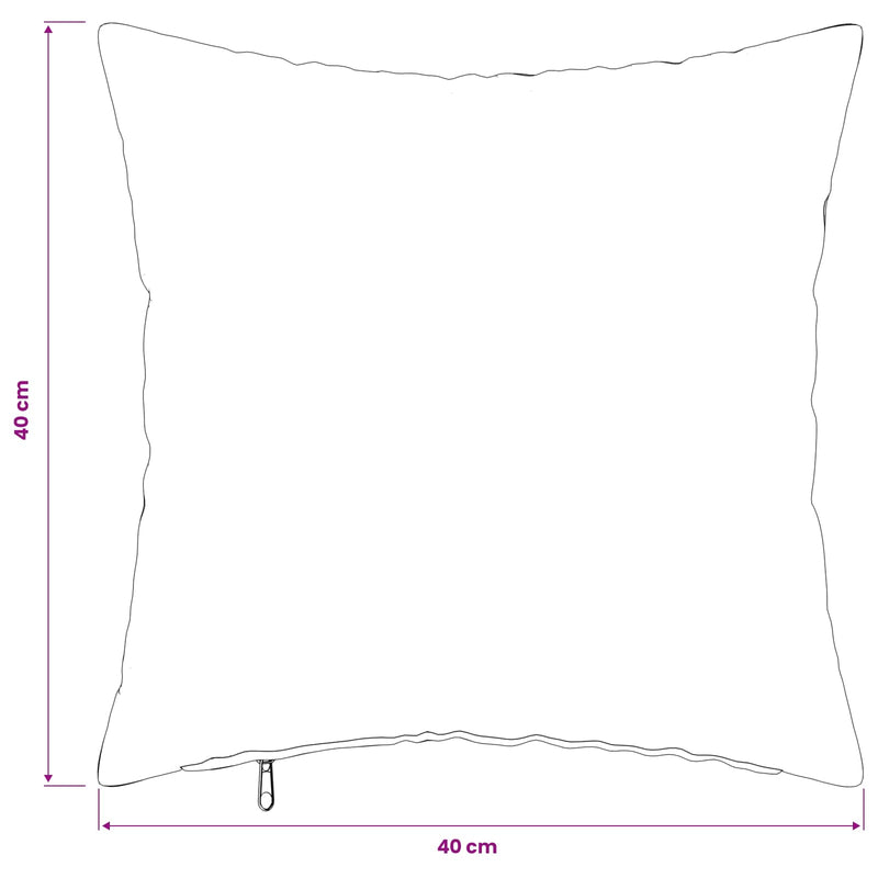 Throw Pillow 12 pcs HEERLEN Black 40 x 40 cm Flannel
