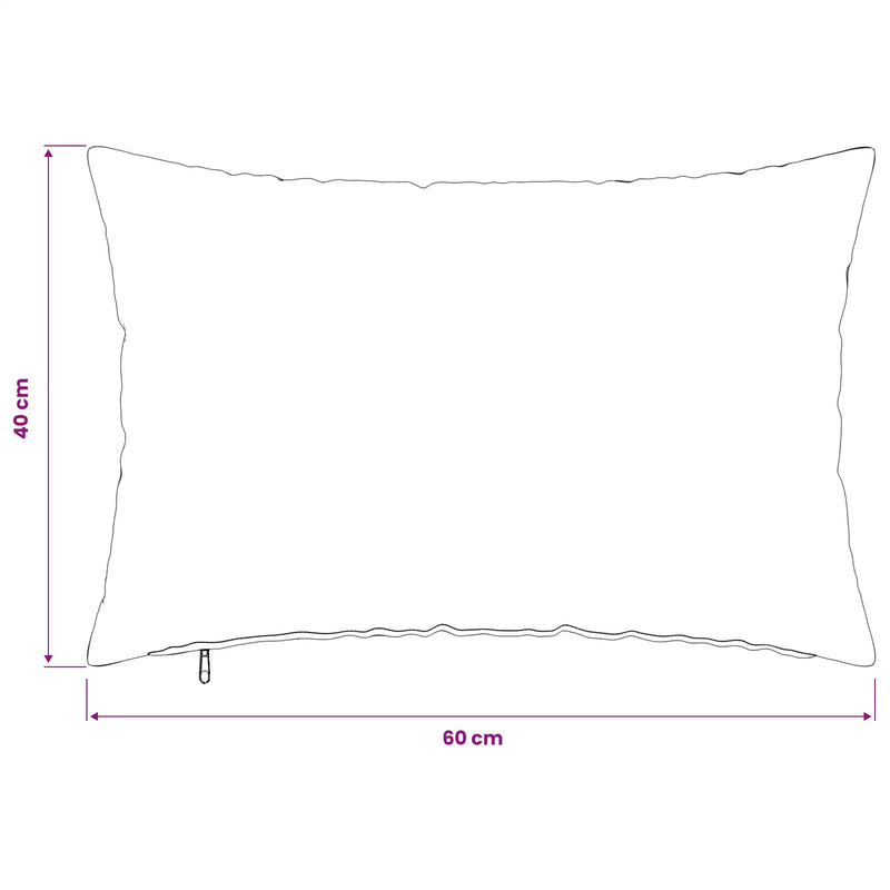 Cushion with Pillow HEERLEN 2 pcs Light Grey Fabric