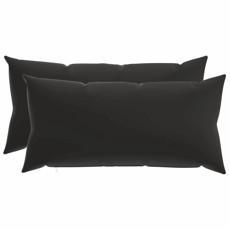 Cushion with Pillow HEERLEN 2 pcs Black Polyester