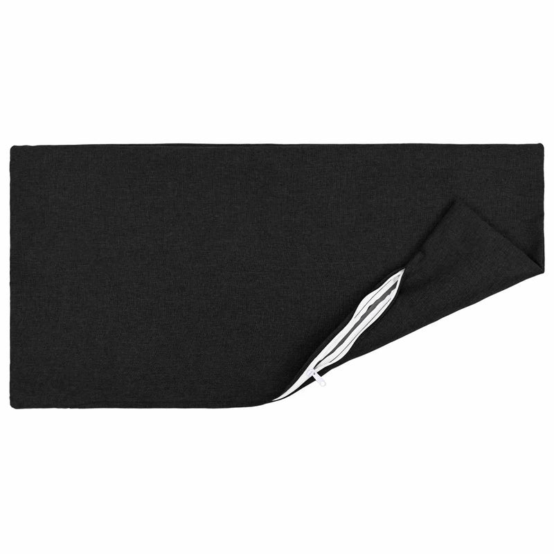 Cushion with Pillow HEERLEN 6 pcs Black Fabric