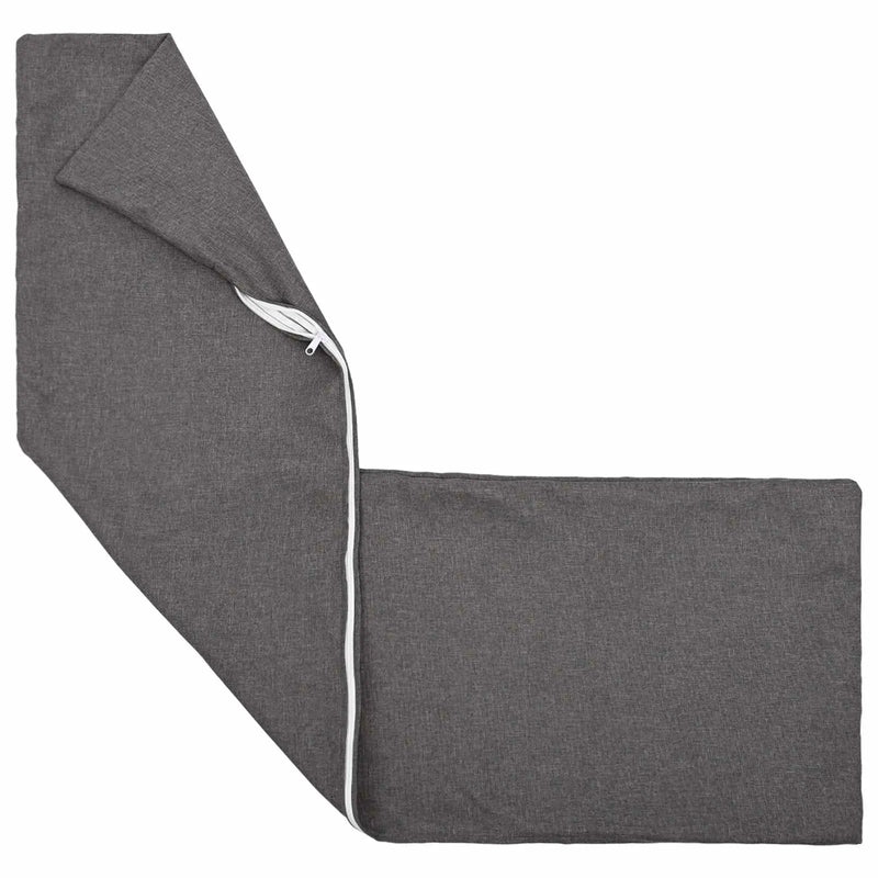 Cushion with Pillow HEERLEN Light Grey 40 x 145 cm Fabric