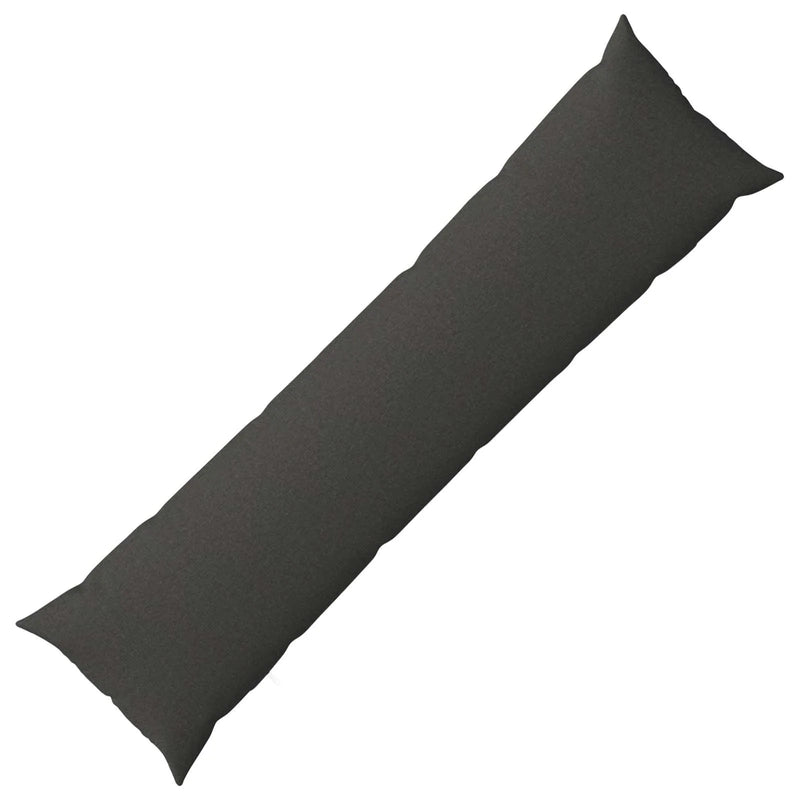 Cushion with Pillow HEERLEN Dark Grey 40 x 145 cm Fabric