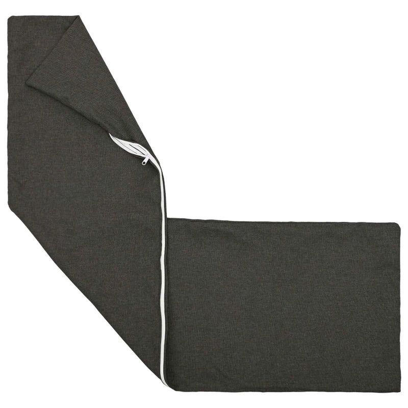 Cushion with Pillow HEERLEN 2 pcs Dark Grey Fabric