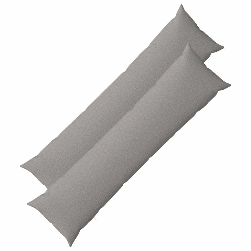 Cushion with Pillow HEERLEN 2 pcs Cloud Grey Fabric