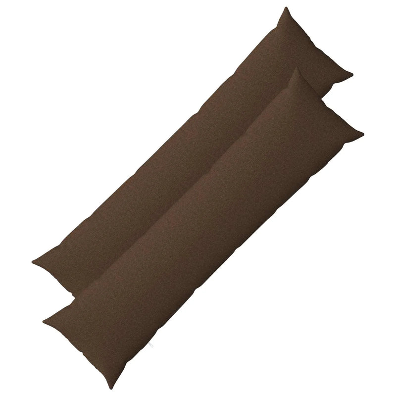 Cushion with Pillow HEERLEN 2 pcs Brown Fabric