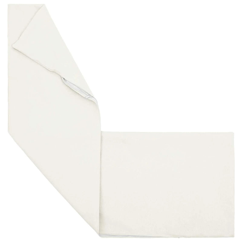 Cushion with Pillow HEERLEN White 40 x 145 cm Fabric