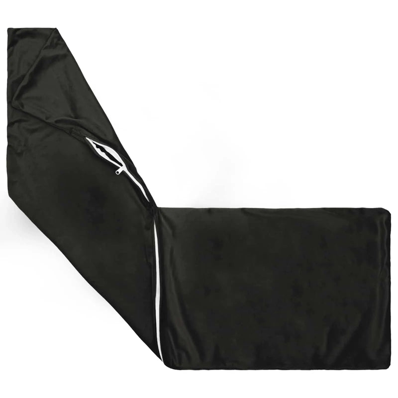 Cushion with Pillow HEERLEN Black 40 x 145 cm Velvet