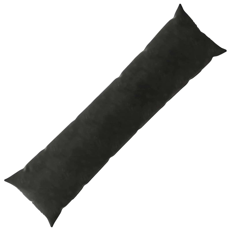 Cushion with Pillow HEERLEN Black 40 x 145 cm Velvet