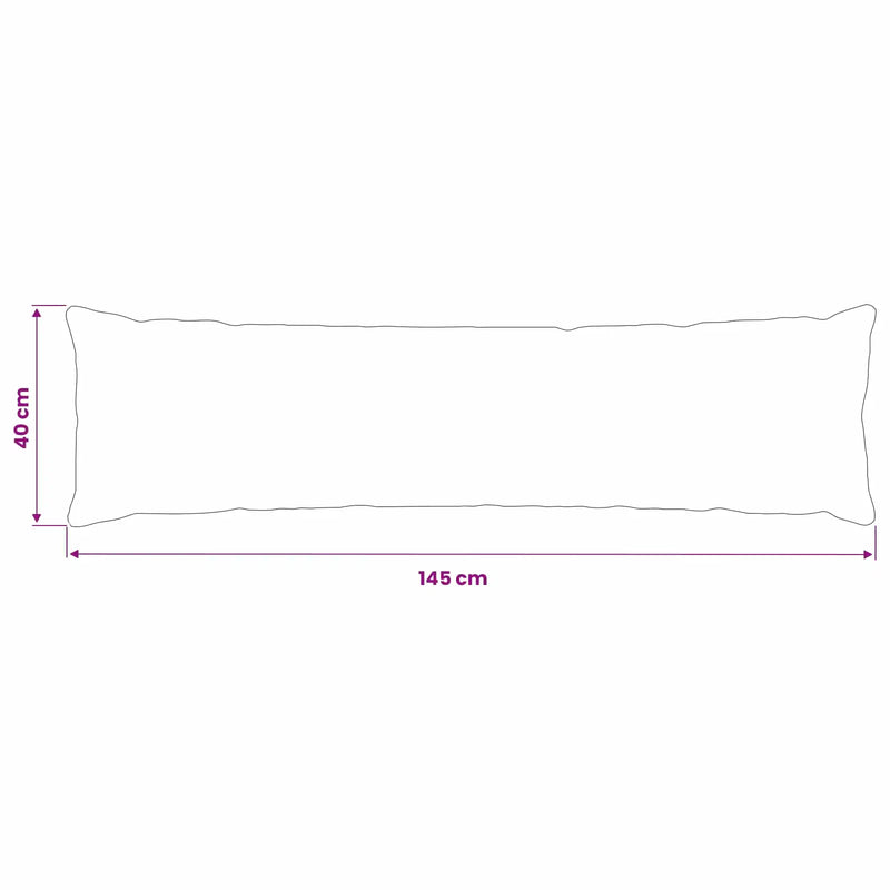 Cushion with Pillow HEERLEN Black 40 x 145 cm Velvet