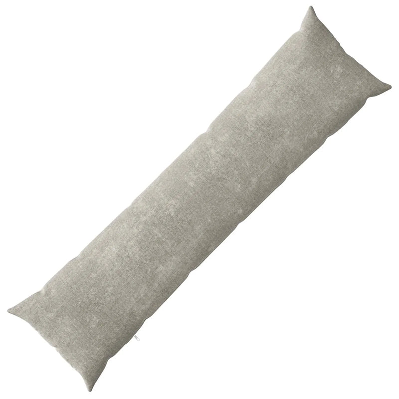 Cushion HEERLEN Light Grey 40 x 145 cm Chenille Fabric