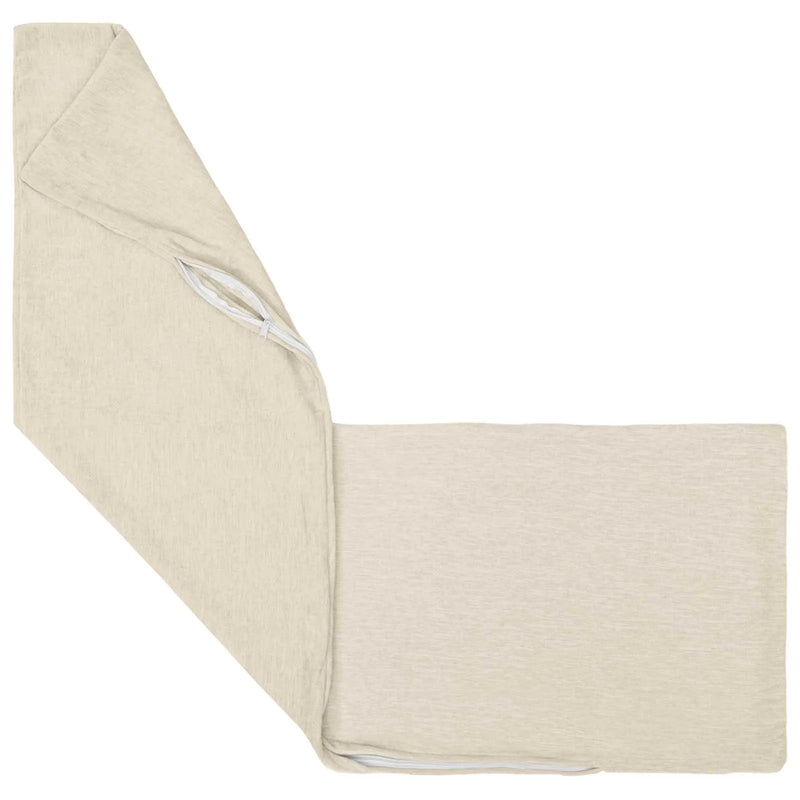 Cushion HEERLEN Cream 40 x 145 cm Chenille Fabric