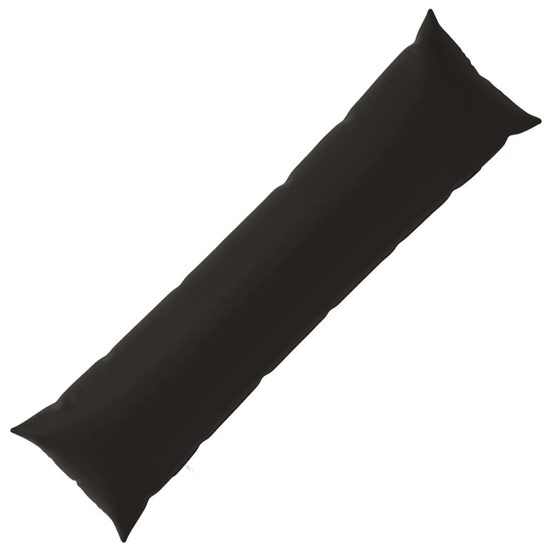 Cushion with Pillow HEERLEN Black 40 x 145 cm Polyester