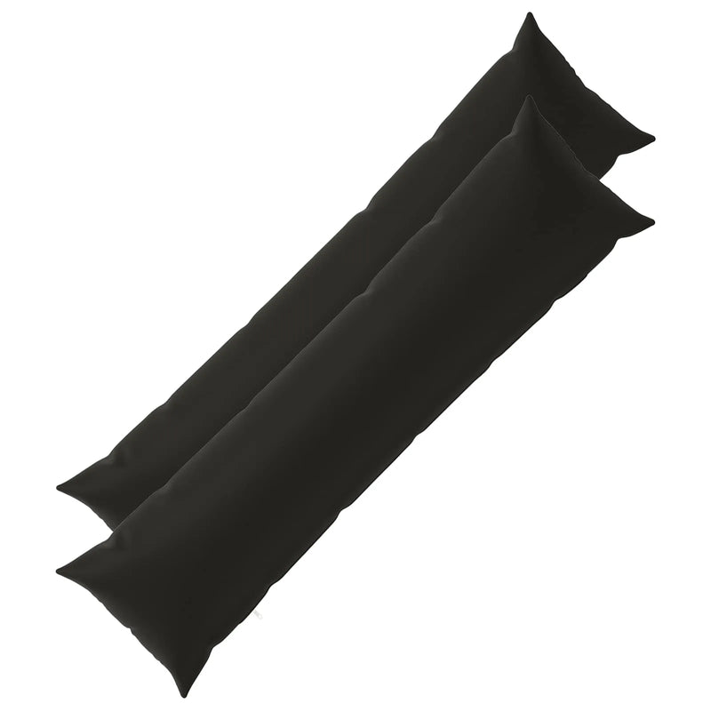 Cushion with Pillow HEERLEN 2 pcs Black Polyester
