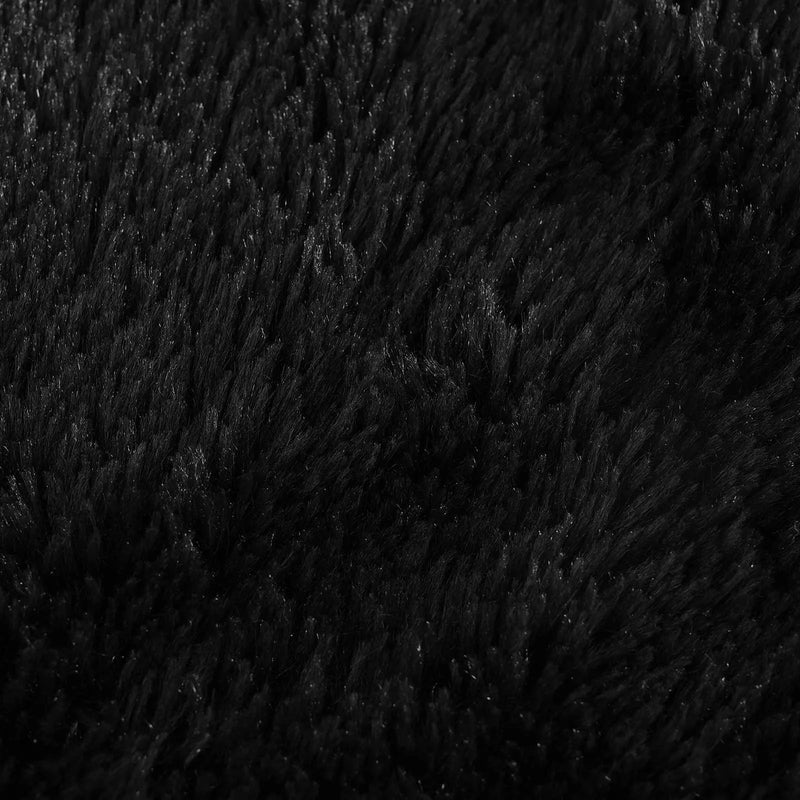 Cushion with Pillow HEERLEN Black 40 x 145 cm PV Fleece