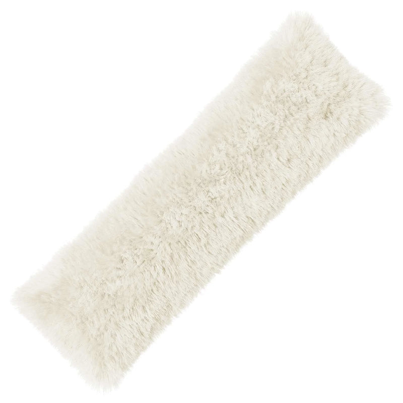 Cushion with Pillow HEERLEN White 40 x 145 cm PV Fleece