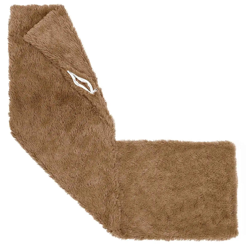 Cushion with Pillow HEERLEN 2 pcs Taupe PV Fleece