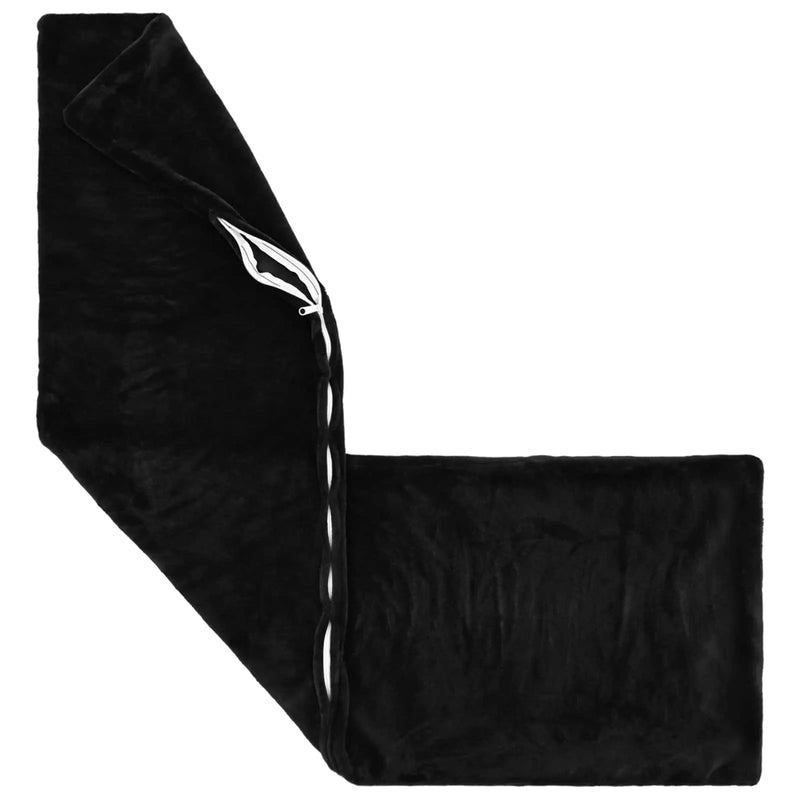 Throw Pillow 2 pcs HEERLEN Black 40 x 145 cm Flannel